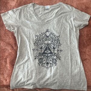 Grey Disney Haunted Mansion Tee